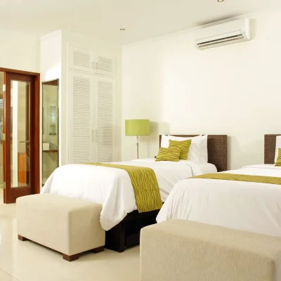 26. Villa Asante – Twin bedroom_11zon Villa Asante - Villa Gallery