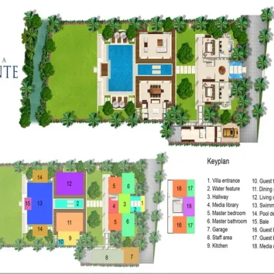 Asante – floorplan Villa Asante - Villa Gallery