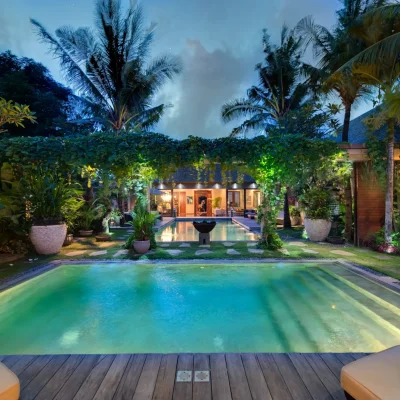 Eshara II – The pool at night Villa Eshara Complex - Villa Gallery