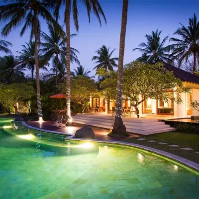 the-anandita-pool-and-villa-at-night Villa Anandita - Villa Gallery