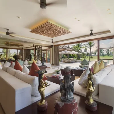 05-Kaba Kaba Estate – Living area view to garden Villa Kaba Kaba Estate - Villa Gallery