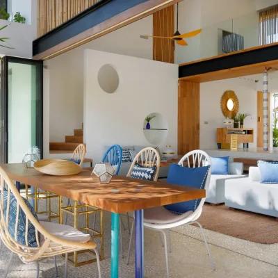10. Villa Seascape – Dining area toward indoor living Villa Seascape - Villa Gallery
