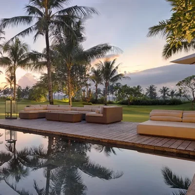 13-Kaba Kaba Estate – Sunset at the pool deck Villa Kaba Kaba Estate - Villa Gallery