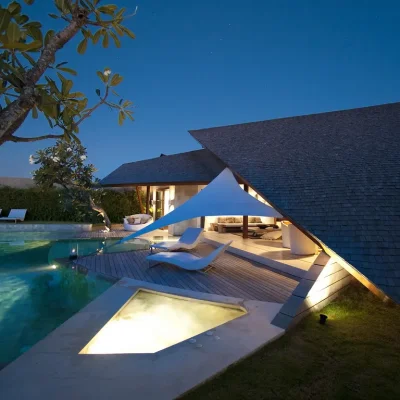 13-The Layar – 3 bedroom – The villa at night The Layar Villa Nine - Villa Gallery