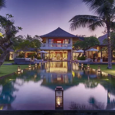 15-Kaba Kaba Estate – Villa at dusk Villa Kaba Kaba Estate - Villa Gallery