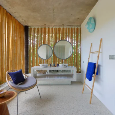 Bamboo bathroom Villa Seascape - Villa Gallery