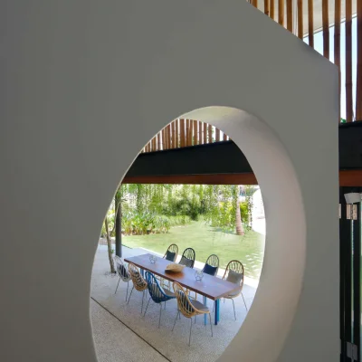 Circle view dinner table Villa Seascape - Villa Gallery
