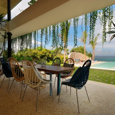 Dining table by the pool Villa Seascape - Villa Gallery