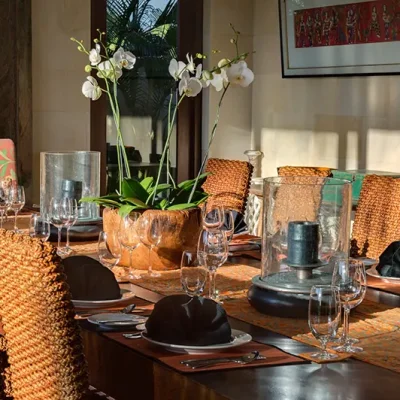 bendega-nui-dining-table-set-up Villa Bendega Complex - Villa Gallery