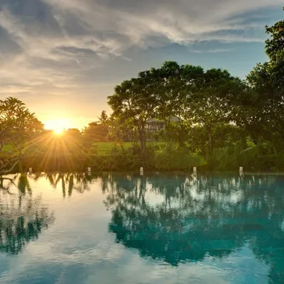 bendega-nui-sunset-view-from-pool Villa Bendega Complex - Villa Gallery