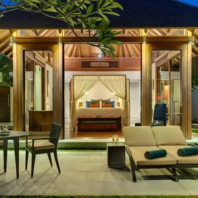 bendega-rato-one-bedroom-pavilion-at-night Villa Bendega Complex - Villa Gallery
