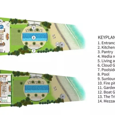 floorplan Villa Seascape - Villa Gallery