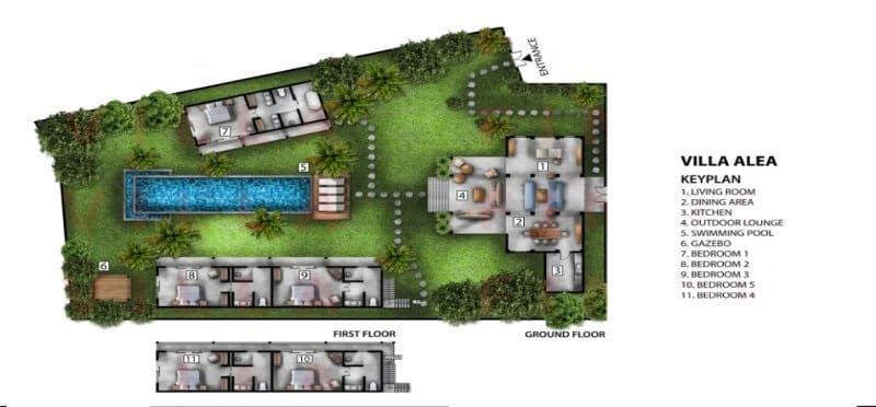 Villa Alea - Floor Plan