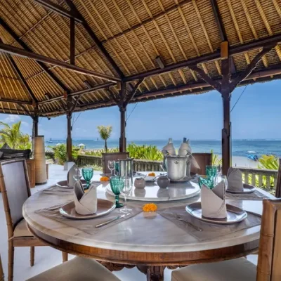 004 Villa Cemara – outdoor dining and sea view Villa Cemara - Villa Gallery