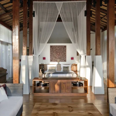 09-Villa Amy – Master bedroom and living area Villa Canggu Collection - Villa Gallery
