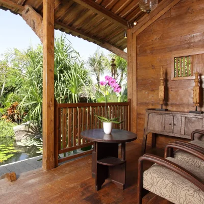 12-Villa Radha – Porch seating Villa Canggu Collection - Villa Gallery