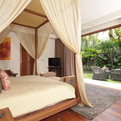 30-Villa Sarasvati – Guest bedroom terrace Villa Canggu Collection - Villa Gallery