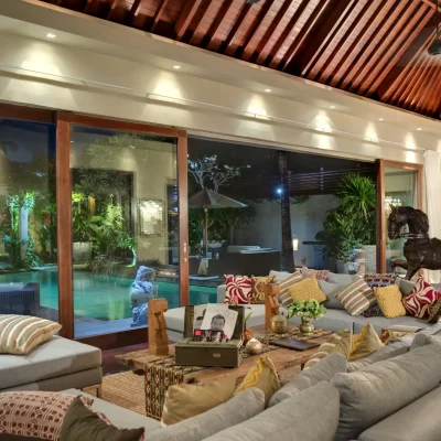 Eshara I – Airconditioned living at night Villa Eshara One - Villa Gallery