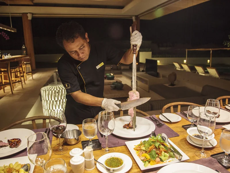 The Iman Villa five star chef