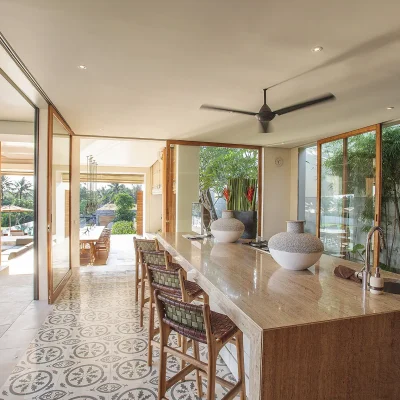 6. The Iman Villa – Family kitchen area