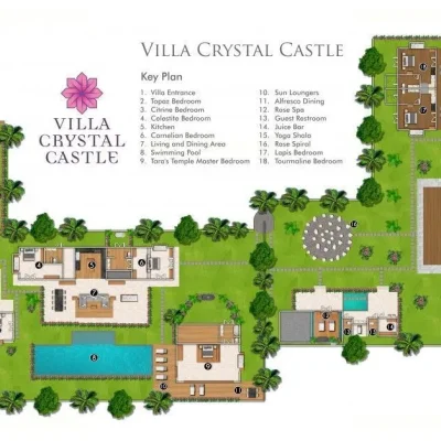 crystal castle_floor_plan Villa Crystal Castle Ubud - Villa Gallery