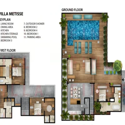 Villa Metisse Floorplan Bali Villa