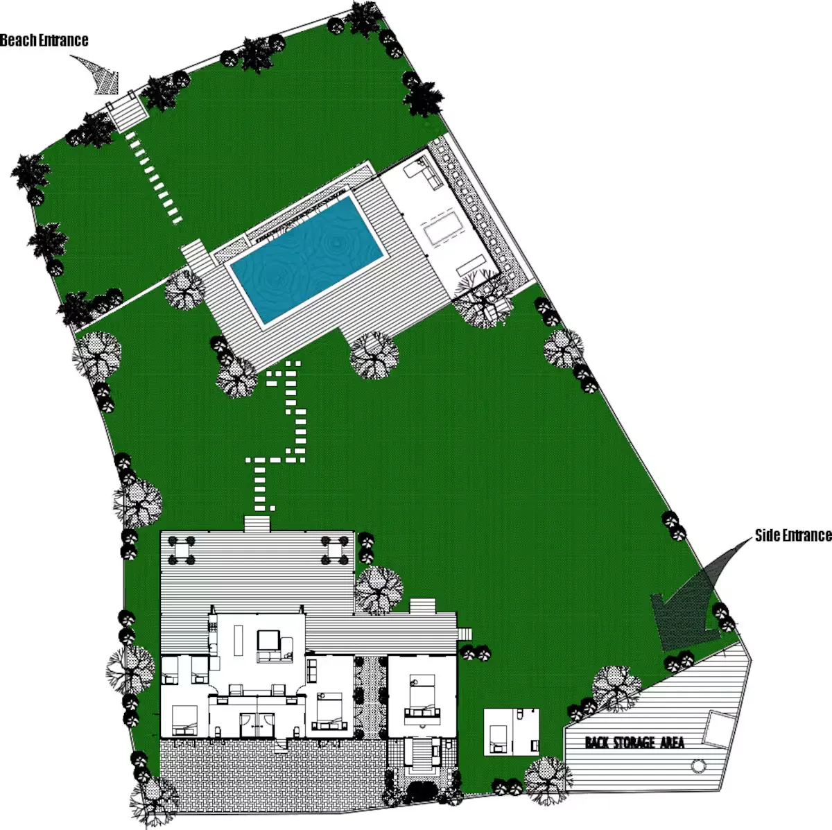Villa Jipsi Lembongan - Floor Plan