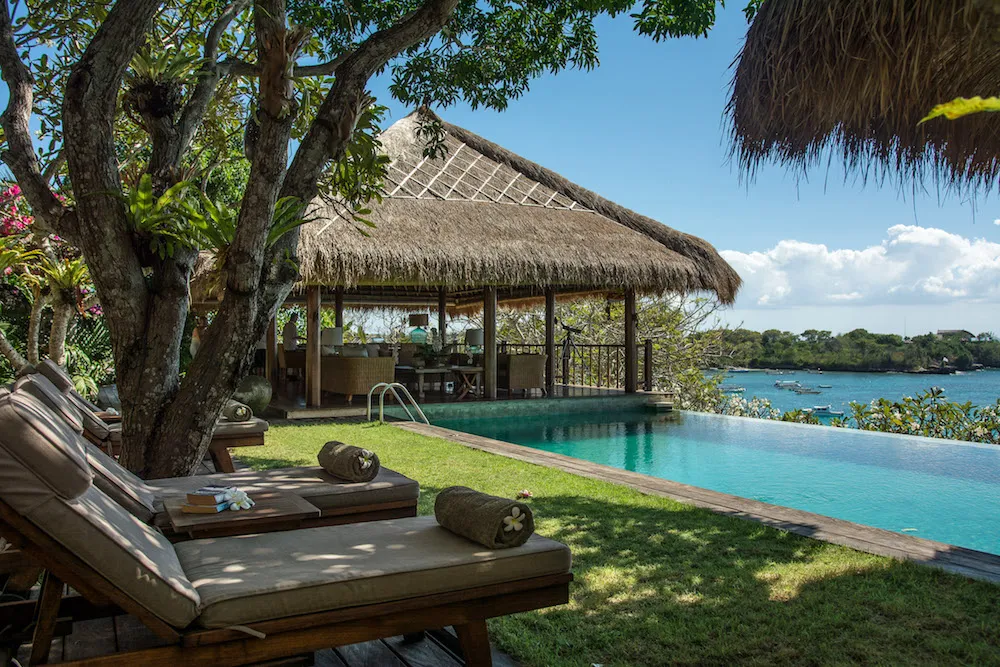 view from villa sayang nusa lembongan