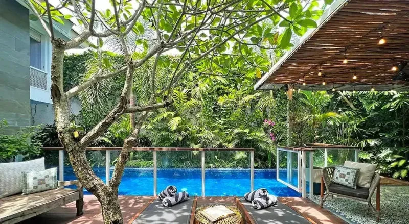 Villa Kasianda Estate Canggu Pool Area