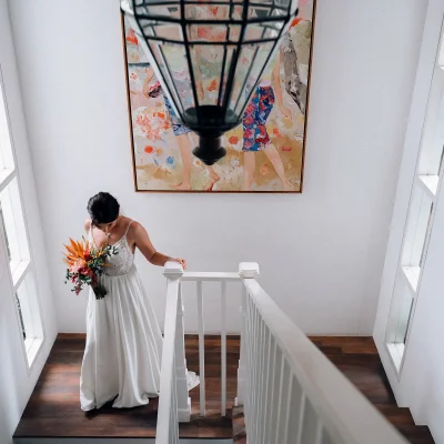 24. Bride on the staircase_11_11zon Villa Kasianda Estate - Villa Gallery