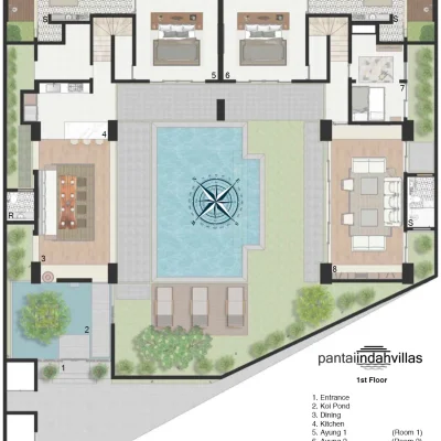 _Level 1 Pantai Indah Villas(High Res) Villa Pantai Indah - Villa Gallery
