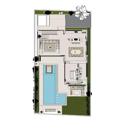 Floor Plan GF – Villa Casa Jomo Bali Villa