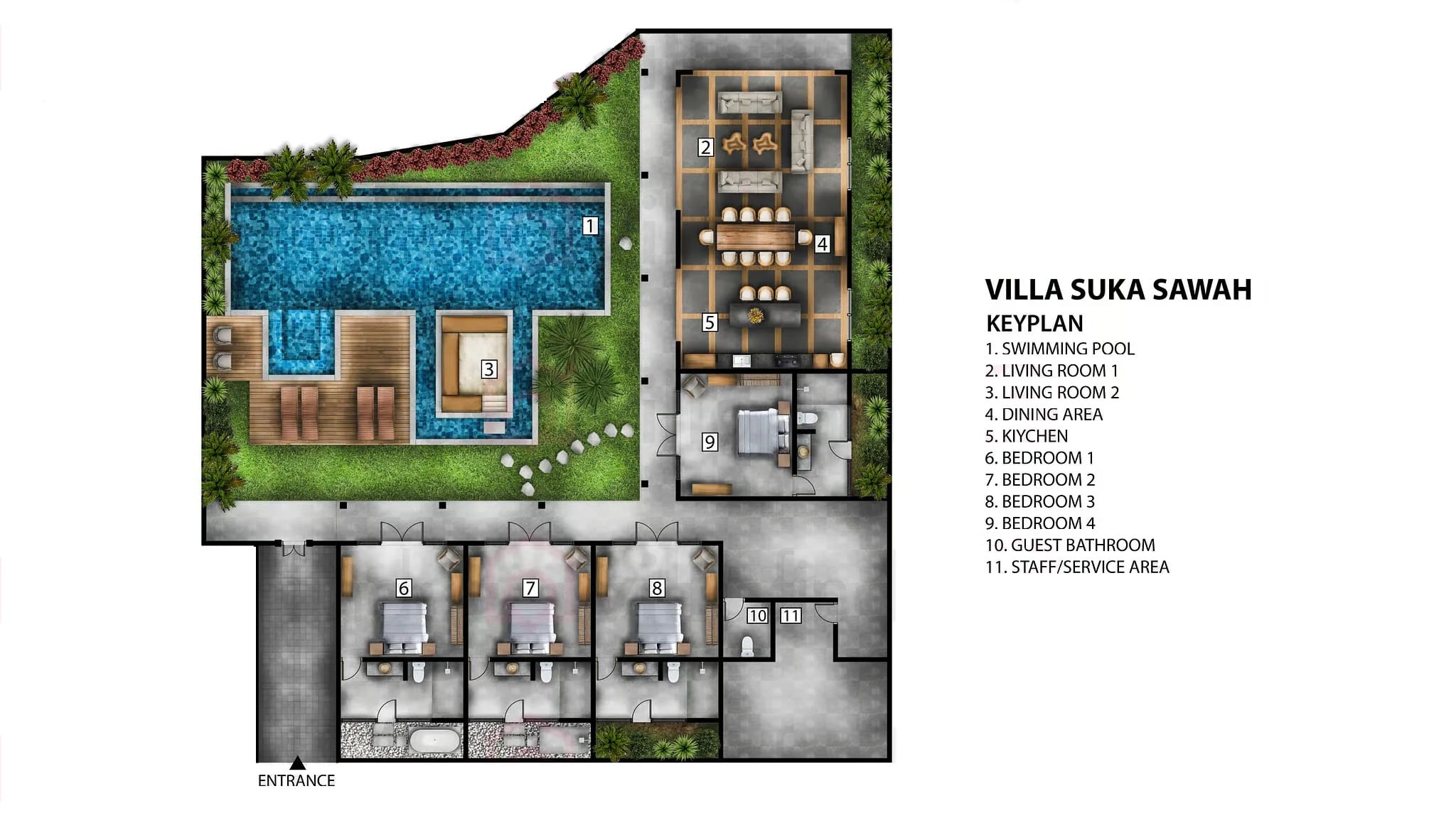 Villa Suka Sawah - Floor Plan