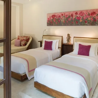 Angkus Twin Bed option Villa La Seminyak - Villa Gallery