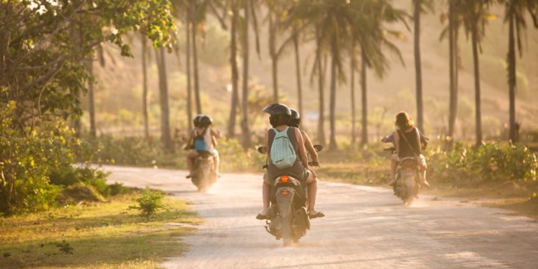 getting around with scooter in bali