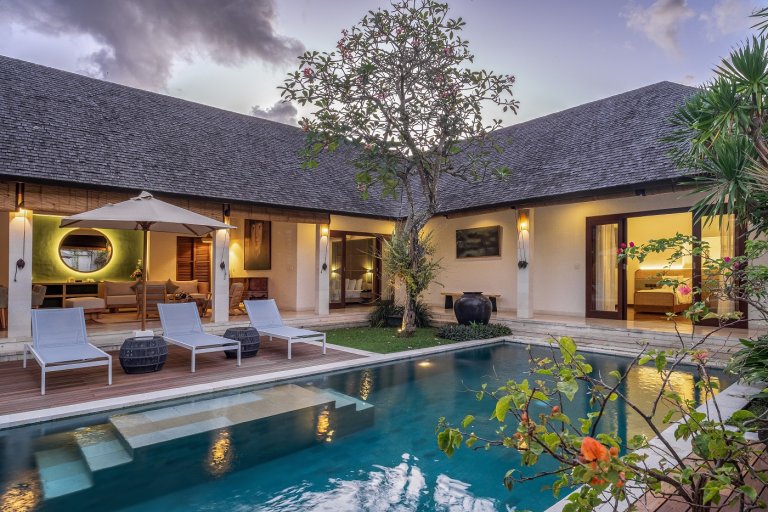villa sadewa canggu pool view
