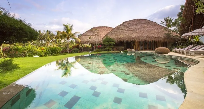 0 – Villa Omah Padi Open-plan living pavilion with tropical garden at Villa Omah Padi, Ubud