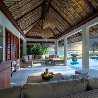 005 Seseh Beach Villa I – Semi-outdoor sitting area Seseh Beach Villa Estate - Villa Gallery