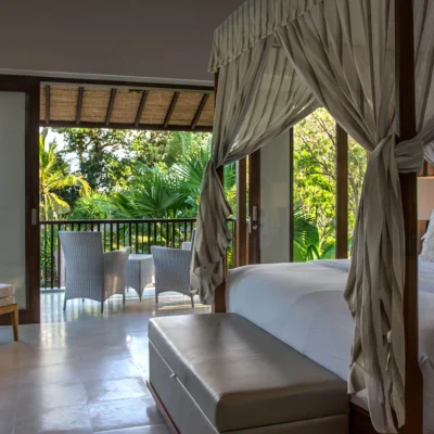 005 Seseh Beach Villa II – Master bedroom two and balcony Seseh Beach Villa Two - Bali Villa