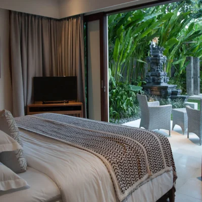007 Seseh Beach Villa II – Downstairs guest bedroom Seseh Beach Villa Estate - Villa Gallery