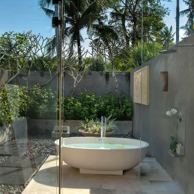 008 Seseh Beach Villa I – Guest bedroom one ensuite Seseh Beach Villa One - Villa Gallery
