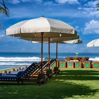011 Noku Beach House – Sunbrellas by the pool Villa Noku Beach House - Villa Gallery