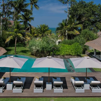 011 Seseh Beach Villa II – The pool and views to the sea Seseh Beach Villa Estate - Villa Gallery