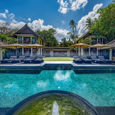 014 Seseh Beach Villa I – Villa facade and pool Seseh Beach Villa Estate - Villa Gallery