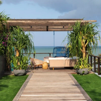 032 Noku Beach House – Pathway to outdoor living area Villa Noku Beach House - Villa Gallery