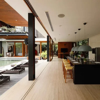 06 Villa Svarga – Breezy dining area by the poolside_11zon Bali Villa