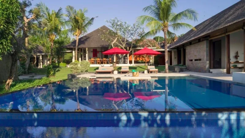 pool view of villa astika, canggu, bali