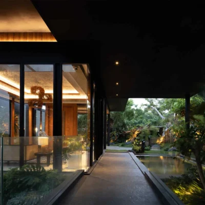 12 Villa BIE – Serene courtyard at dusk_11zon Villa Bie - Villa Gallery