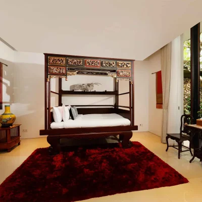 12 Villa Svarga – Relaxing guest bedroom east_11zon Bali Villa