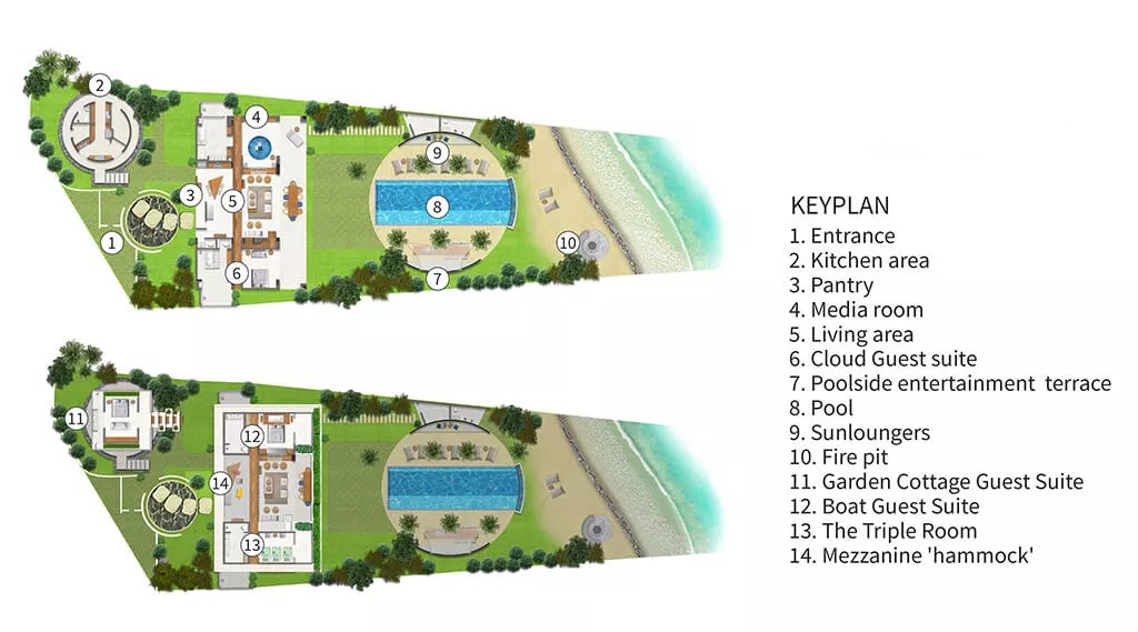 Villa Seascape - Floor Plan